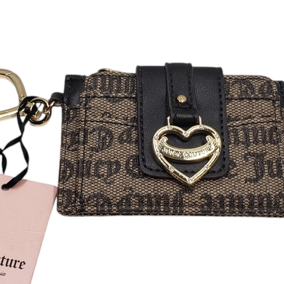 New Juicy Couture Wallet My Heart Will Go On Status Taupe Brown - Picture 15 of 15